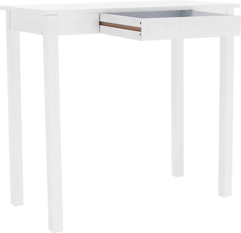 Konzolasztal, fehér, AMYNTAS