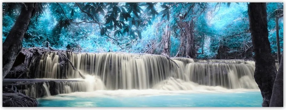 Fotótapéta flizelina 250x93 Kék vízesés
