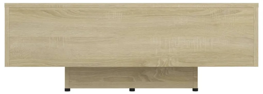 Sonoma tölgy színű szerelt fa dohányzóasztal 80 x 55 x 31 cm