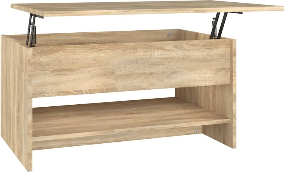 vidaXL sonoma tölgy színű szerelt fa dohányzóasztal 80 x 50 x 40 cm