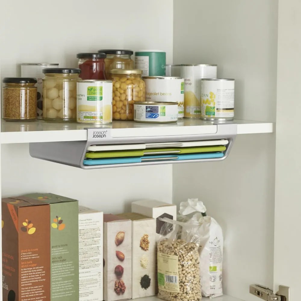 Vágódeszka készlet állvánnyal 3 db-os 23x31,5 cm Folio Slim – Joseph Joseph