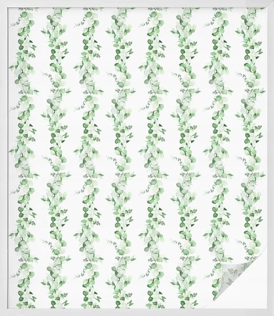 Öntapadós Ablakfólia Adatvédelem Zöld girlandok 100x116