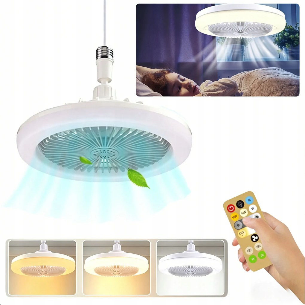 Led Mennyezeti Windmill Lámpa Plafon 3000-6000K Szabályozás Távirányítóval
