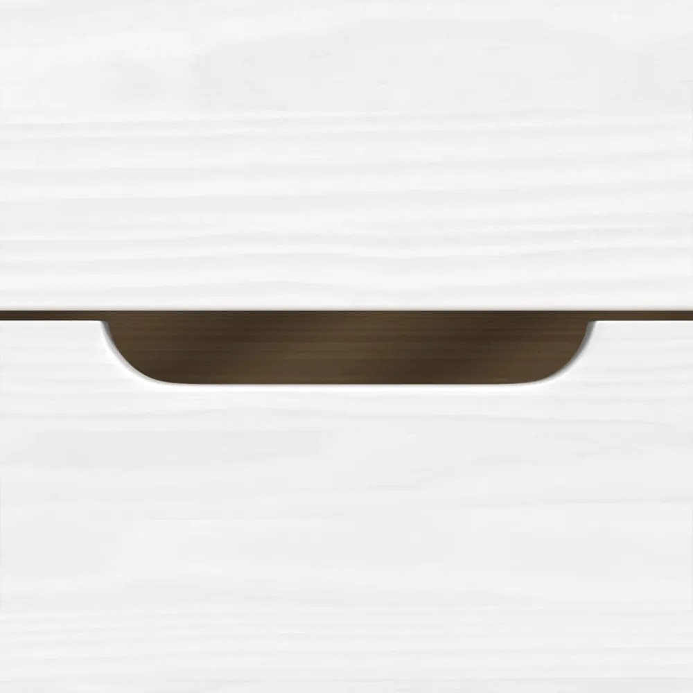IRUN fehér tömör fenyőfa kanapéágy 3 fiókkal 90 x 200 cm