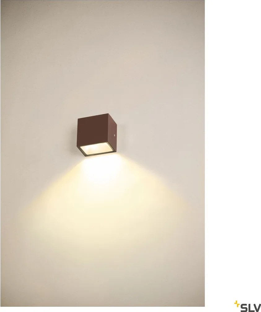 SLV 1005150 SITRA Modern Kültéri Fali Lámpa Rozsdás LED IP44