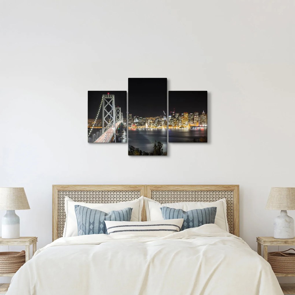 A Brooklyn-híd és a New York-i kép (90x60 cm)