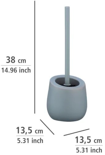 WENKO 23650100 - BADI WC-kefe, 13,5 x 38 cm, szürke