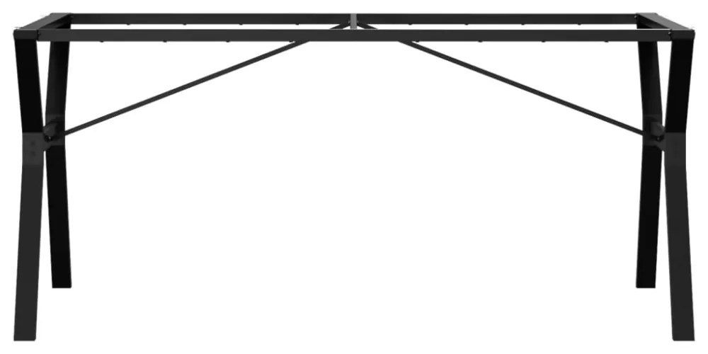 acél étkezőasztallábak Y-alakú vázzal 160 x 80 x 73 cm