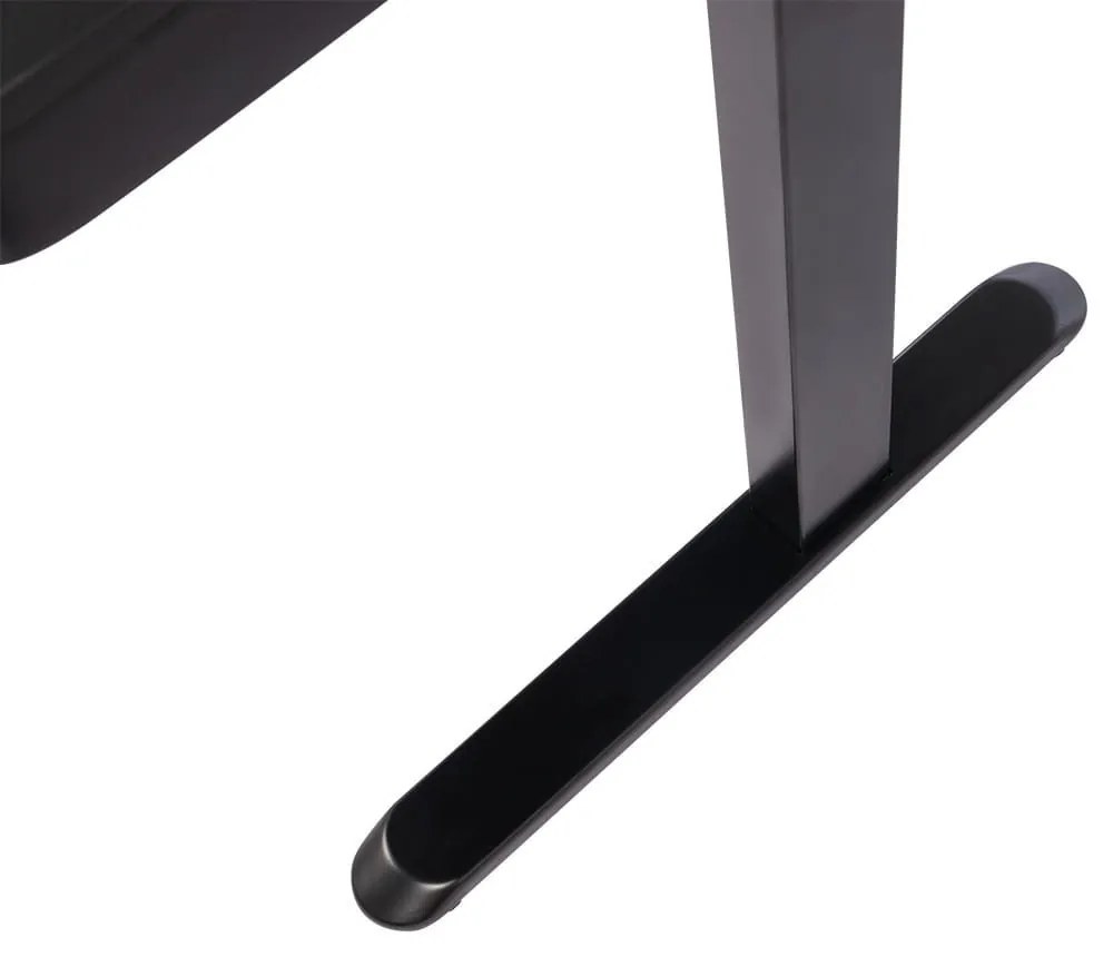 VELSEN íróasztal elektromos magasságállítással, vezérlőpanellel 120x60 cm fekete