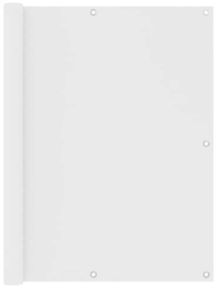 fehér oxford-szövet erkélyparaván 120 x 300 cm