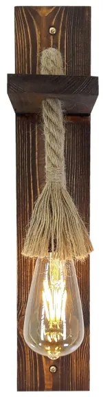 AHSAP fali lámpa 1xE27/40W/230V fenyő/dió