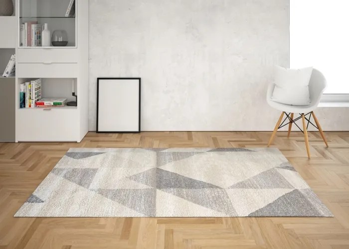 Milano Proma háromszög mintás szőnyeg (Beige) 80x150
