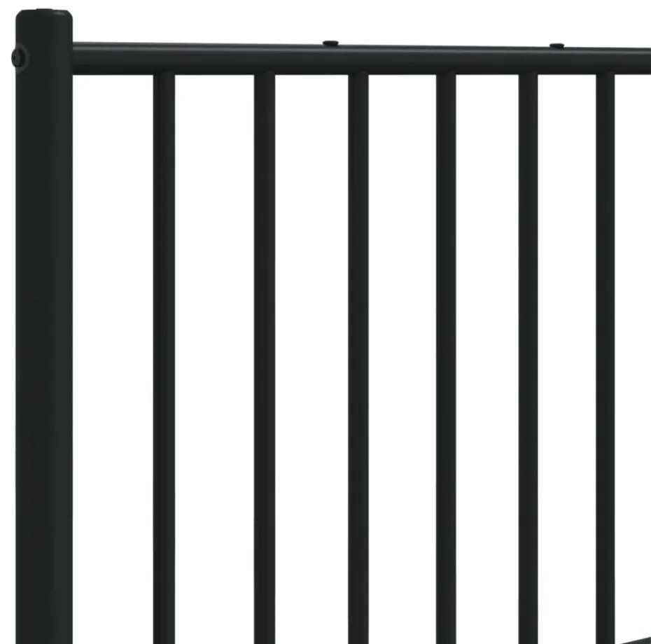 fekete fém fejtámla 160 cm