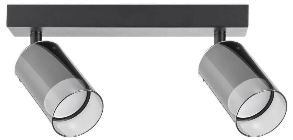 Zuma Line 2211BD-2-BK - Spotlámpa REN 2xGU10/50W/230V fekete/szürke
