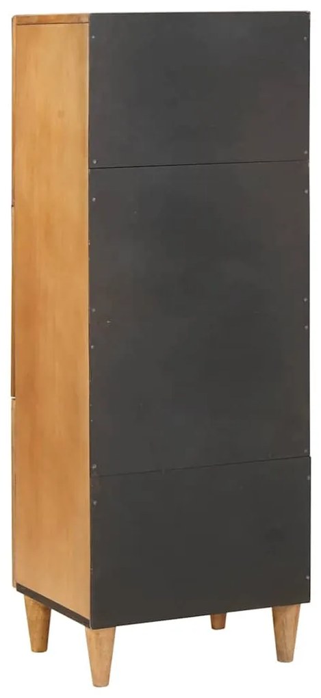 Magasfiú polcokkal Világosbarna 40 x 33 x 110 cm tömör mangófa