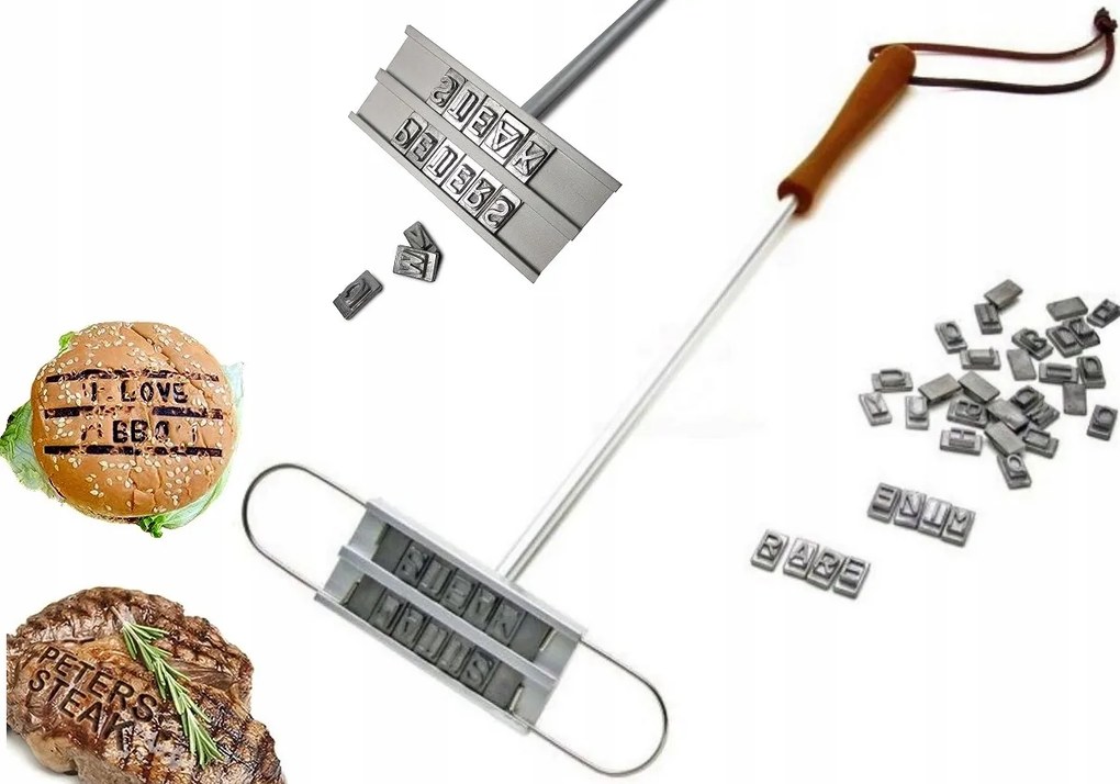 Bbq Bélyegző hamburger húsok jelöléséhez Kütyü