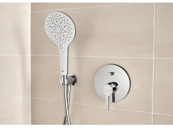 Roca A5A0B96C00 - NAIA falba süllyesztett zuhanycsaptelep, fényes króm