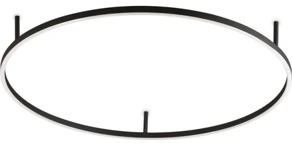 Ideal Lux - LED Mennyezeti lámpa ORACLE S LED/53W/230V 2700K átm. 90 cm fekete