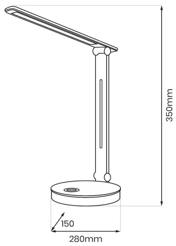 LED RGBW Asztali lámpa BRUNO LED/5W/5V 3000/4500/6000K fehér