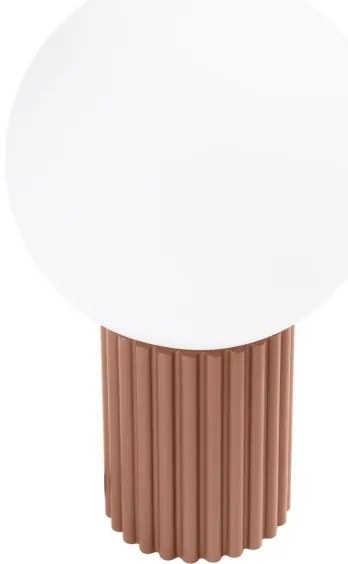 Sollux SL.1736 - Asztali lámpa HALO 1xG9/8W/230V átm. 12 cm barna