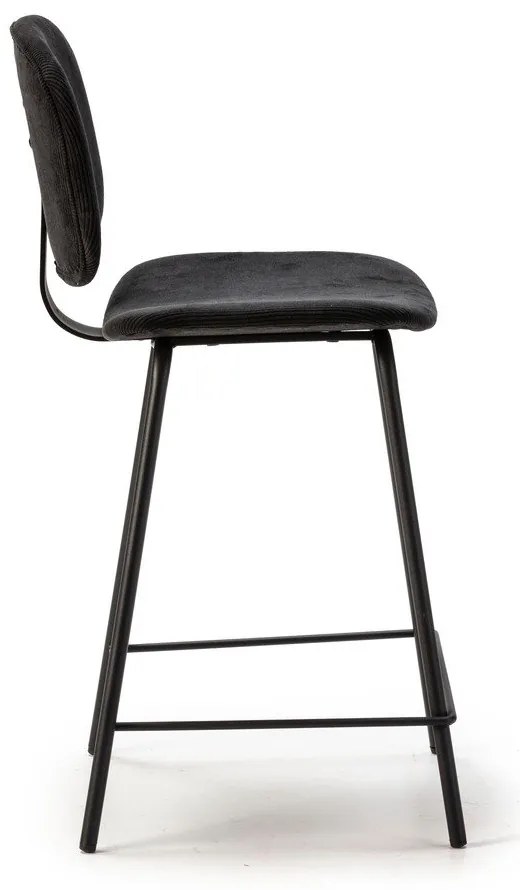 Fekete bárszék szett 2 db-os (ülésmagasság 66 cm) Arus – Marckeric