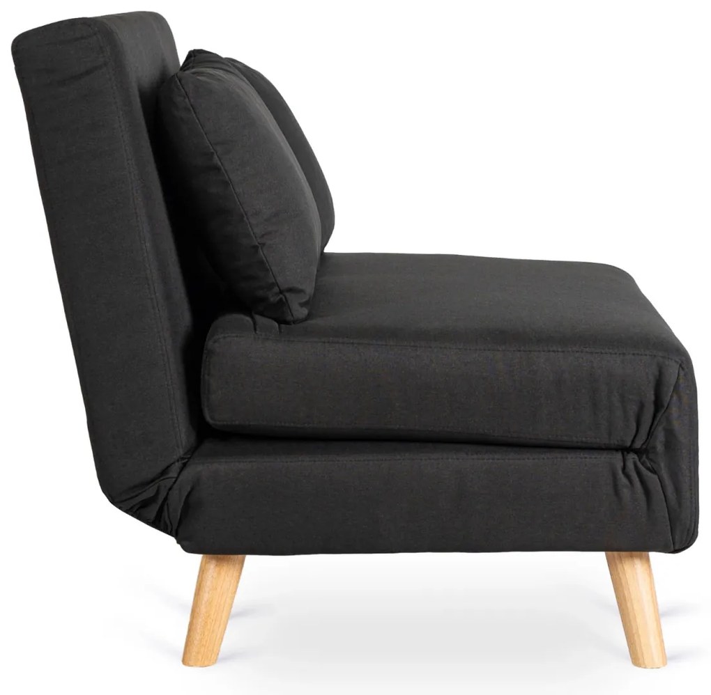 Ágyazható Fotel Fekete Színben. MARRY 2