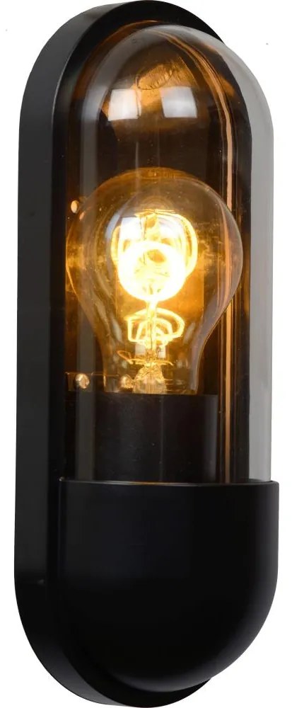 Lucide 29897/01/30 - Kültéri fali lámpa CAPSULE 1xE27/15W/230V IP54