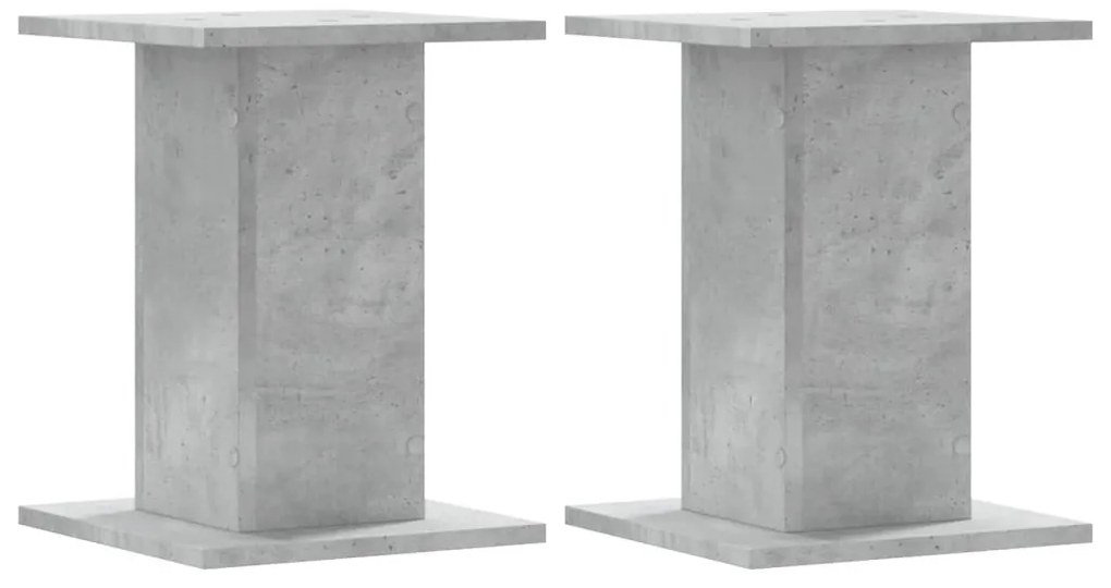 2 db betonszürke szerelt fa növénytartó állvány 30 x 30 x 40 cm