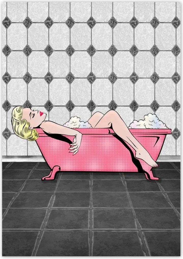 Poszterek 70x100 Marylin Monroe a kádban