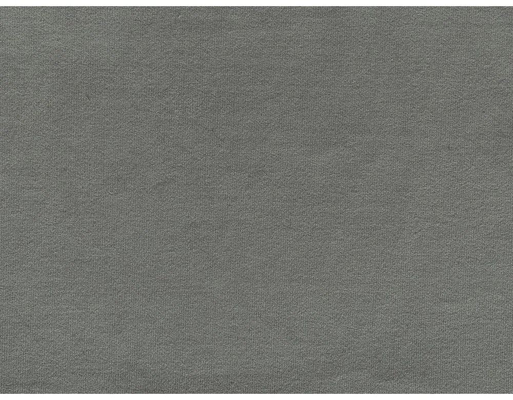 Világosszürke bársony kinyitható sarokkanapé (bal oldali) Sweet Harmony – Miuform