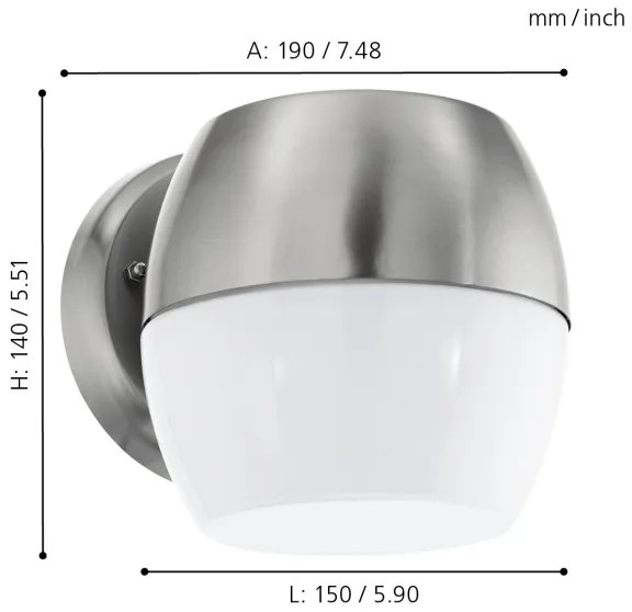 Eglo 95982 - LED Kültéri fali lámpa ONCALA LED/11W