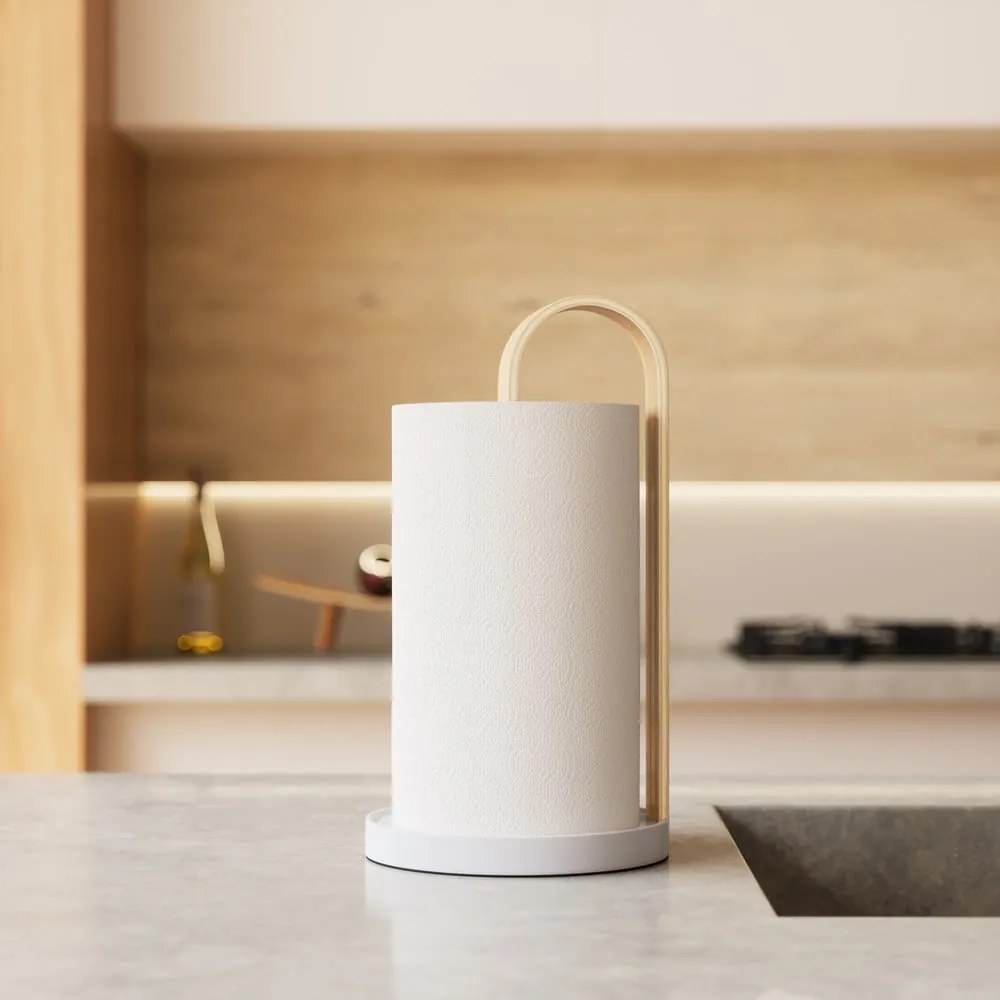 Fehér fa papírtörlő tartó ø 17 cm Bellwood – Umbra