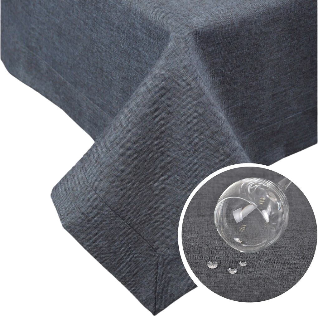 Abrosz Foltálló Panama grafit Agmar méretben lenvászon szerkezet 140x220