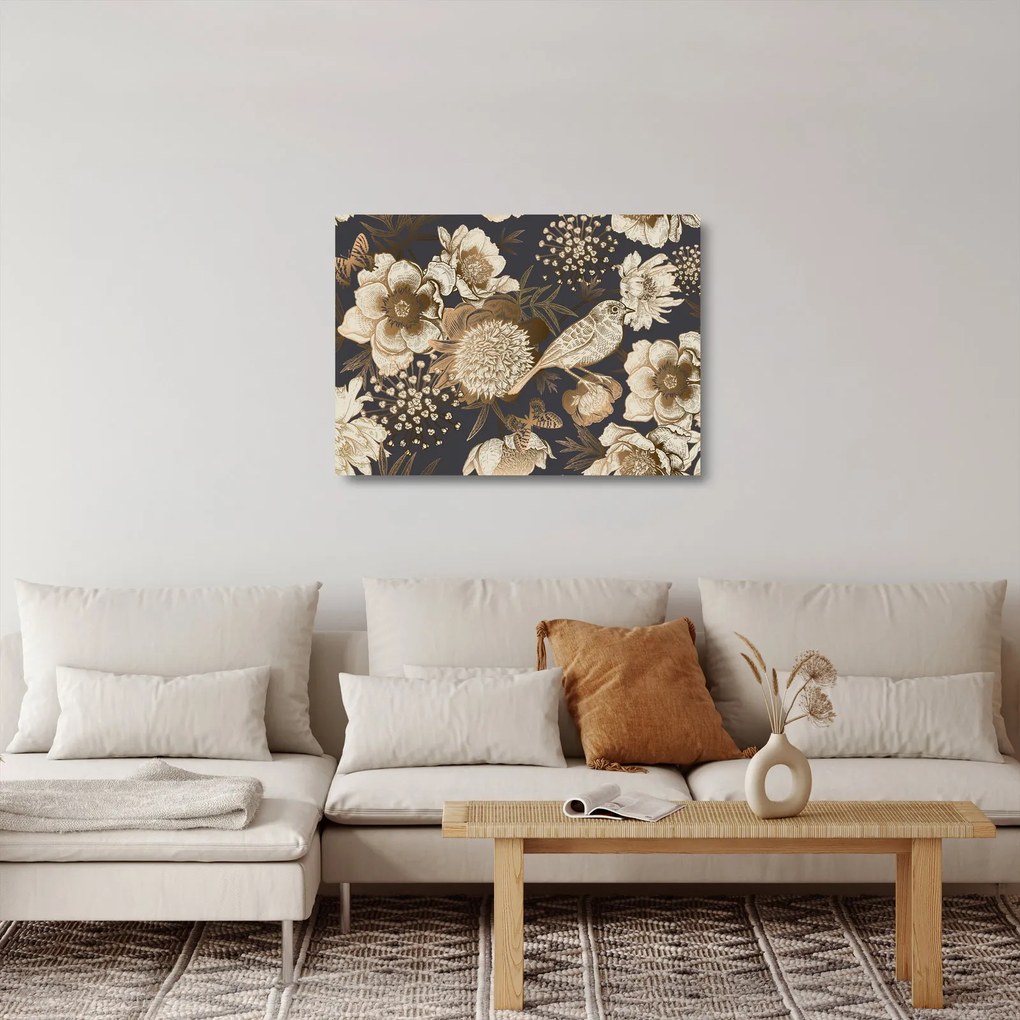 Üveg kép - Aranykert (70x50 cm)