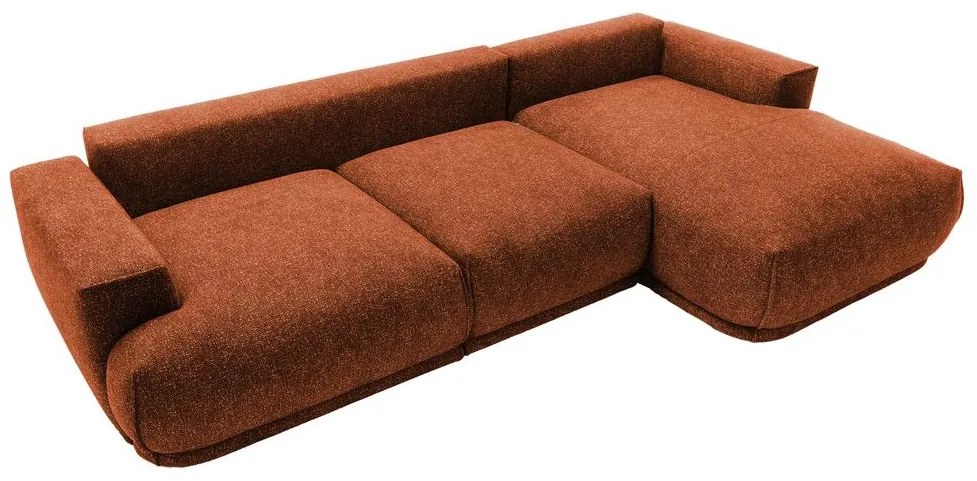 Sarokkanapé Dita (J) (réz + piros). 1100324