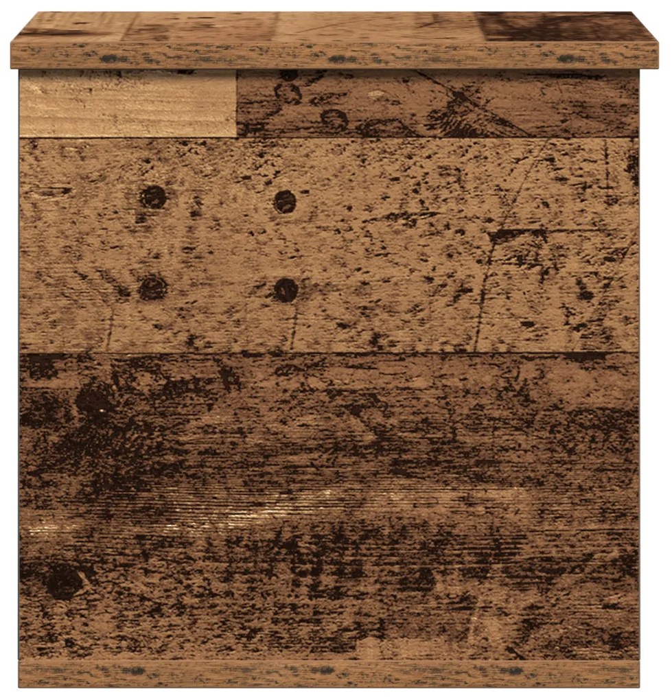 Tároló doboz fedéllel régi fa 30x35x35 cm Mérnök fa