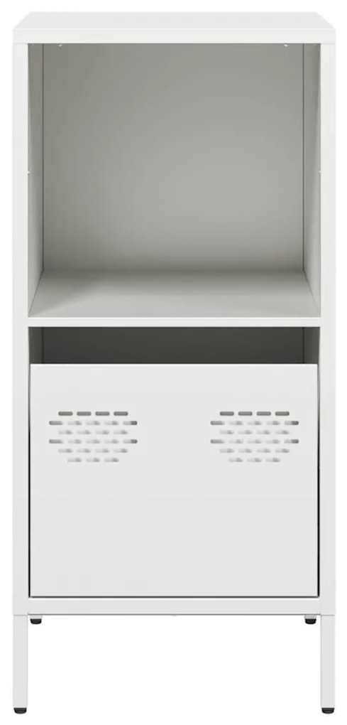 fehér hidegen hengerelt acél tálalószekrény 35x39x73,5 cm