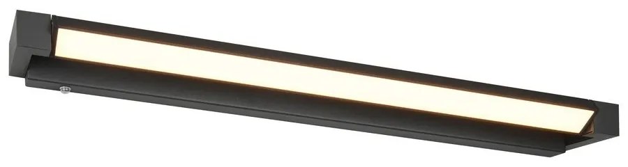 Matt fekete LED fali lámpa Fabrizio – Trio