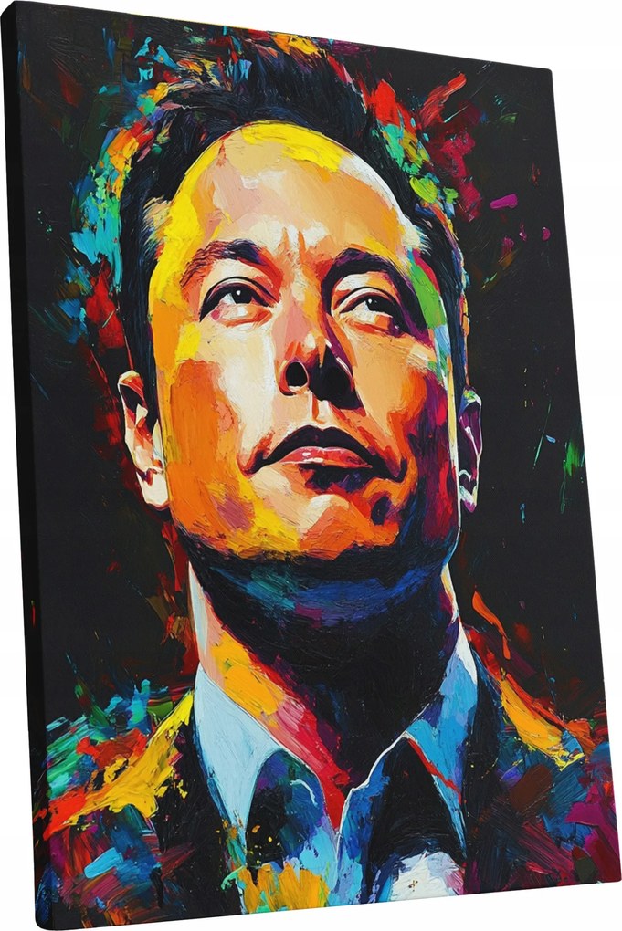 Vászonkép Portré Elon Musk nappali Elon Musk ajándék 45x60