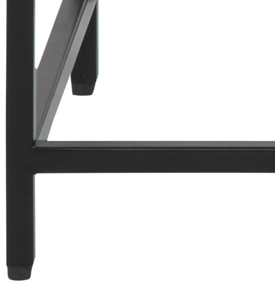 SETH konzolasztal fekete színben