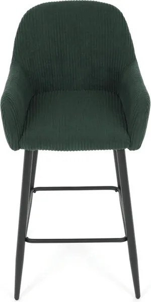 Barová židle, zelená, látka,AUB-V4009 GRN6