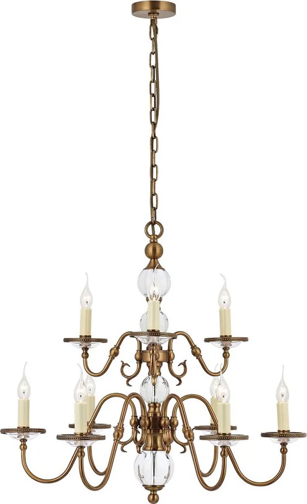 Endon TILBURG CA20P9B Csillár 9x40W/E14