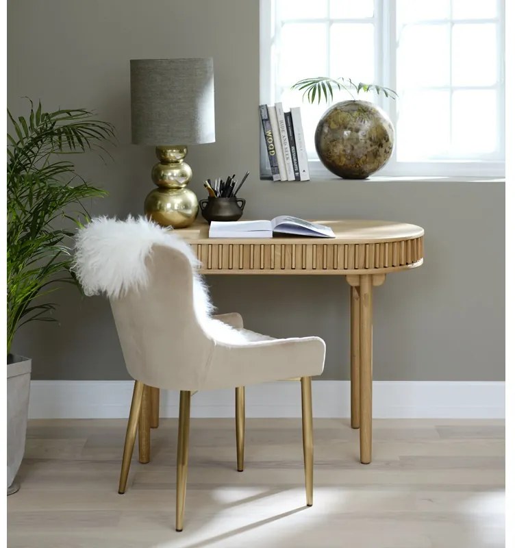 Design íróasztal Wally 120 cm természetes tölgy