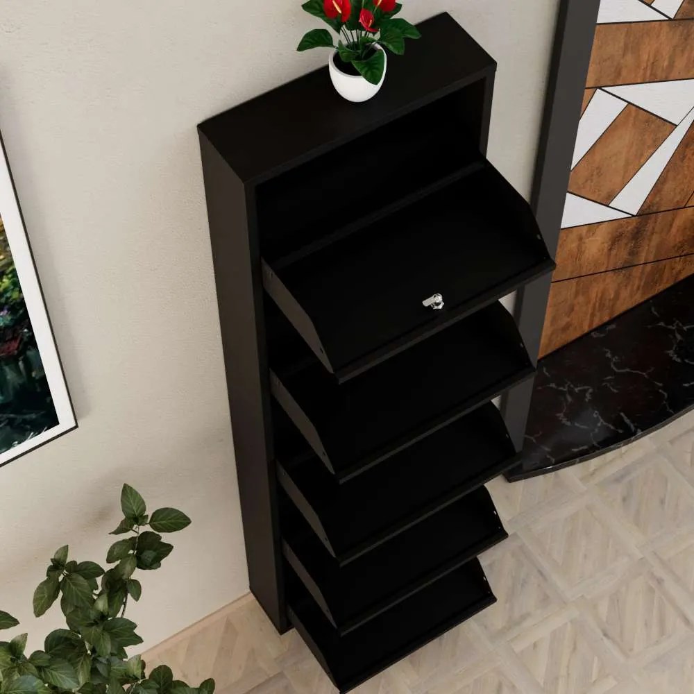 Locking 5 Piece Metal - Black