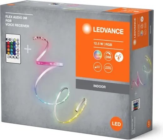 Ledvance - LED RGB Dimmelhető szalag FLEX AUDIO 3m LED/12,5W/230V + + távirányító
