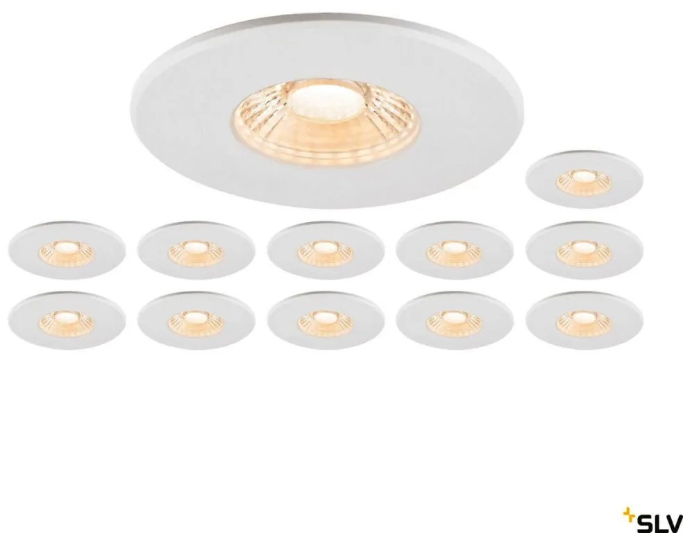 SLV UNIVERSAL DOWNLIGHT 1007272 Beépíthető spotlámpa 1x8W/LED 2700K|3000K|4000K|6500K 560lm|610lm|680lm|640lm ip20_ip65