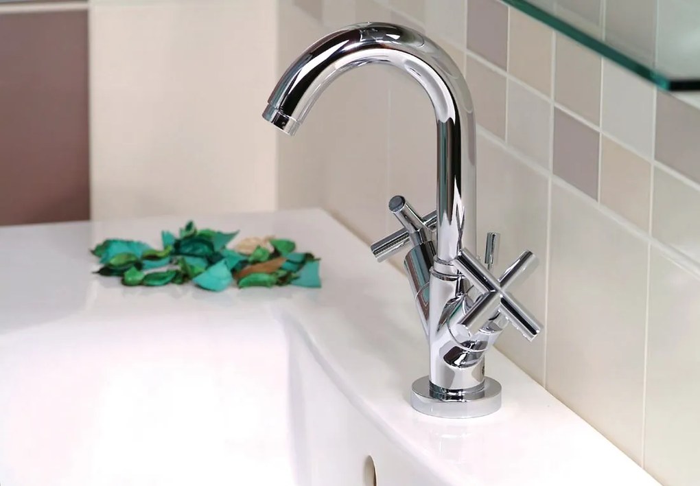 Sapho Sapho, AXIA három elemes mosdócsaptelep kifolyó nélkül, króm, 502/S