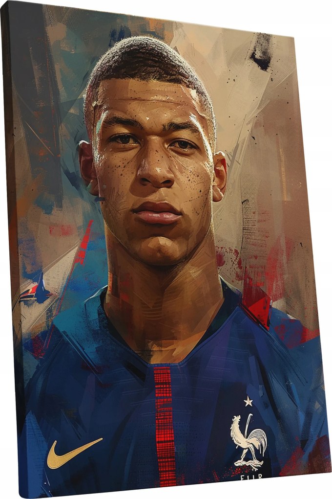 Kylian Mbappé portréja a nappaliba ajándék 45x60