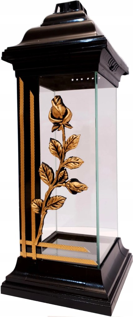 Mécses Kápolna Rózsa Modern Mécses Ólomüveg Ravenna Rózsa Arany