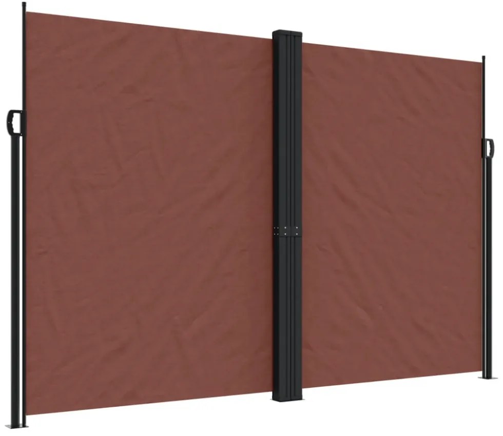 barna behúzható oldalsó napellenző 220 x 1000 cm